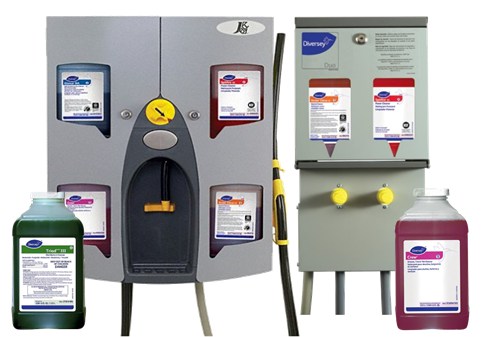 Diversey J-Fill Chemicals & Dispensers