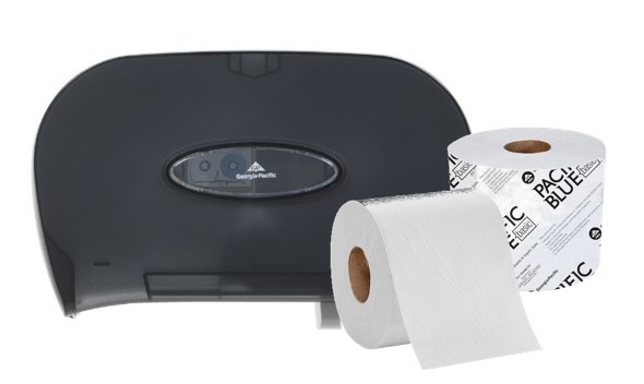 GP Pro High Capacity Two-Roll Dispensers and Tissue
