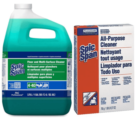 Spic and Span Liquid Floor Cleaner, 3 Gallons Per Case