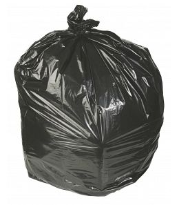 Low-Density Waste Can Liners, 4 gal, 0.35 mil, 17 x 17, Black