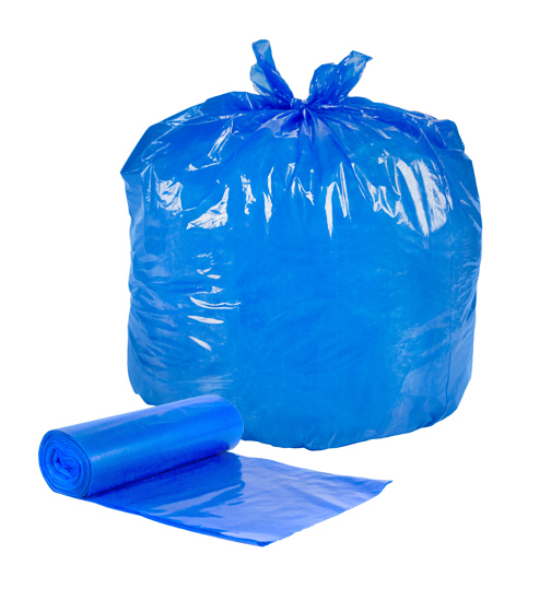 Recycling Trash Bags, Blue, 30 Gallon, 36 Count