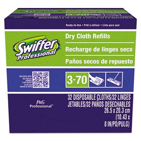 Swiffer Dry Refill Cloths - 8 x 10 5/8, 32 per box - SupplyDen