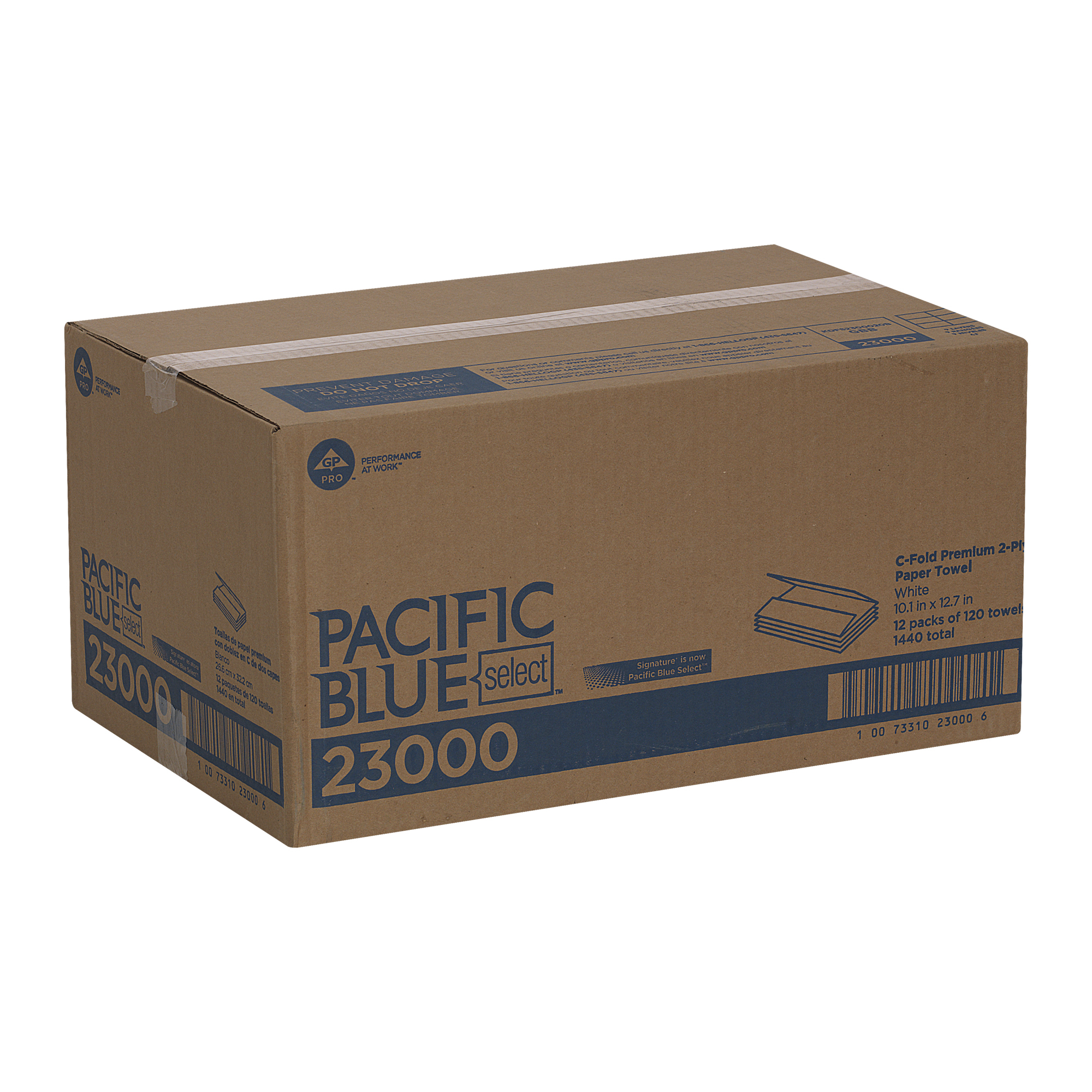 GP Pro 23000 Pacific Blue Select 2-Ply Premium C-Fold Paper Towel ...