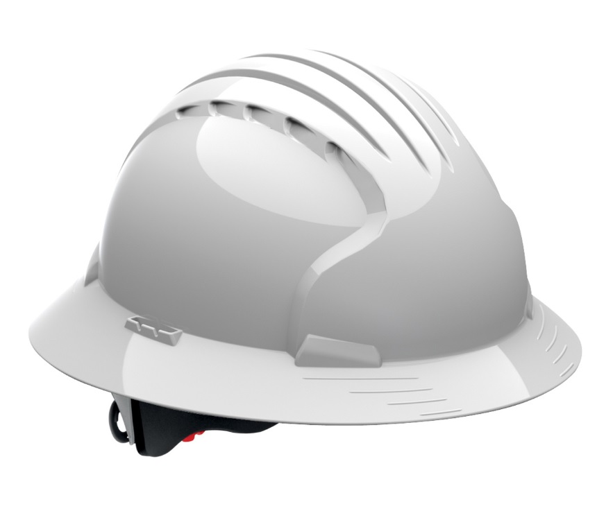 Evolution Deluxe Full Brim Hard Hat - White - SupplyDen