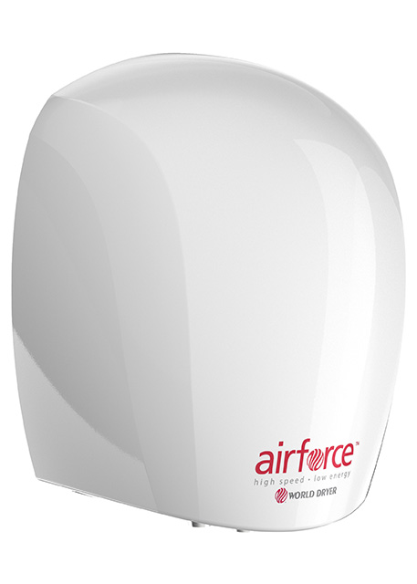 World Dryer Airforce Energy Efficient Hand Dryer - White Aluminum ...