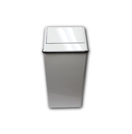 Witt Celestial Series Stainless Steel Square Trash Can, 25 Gallon