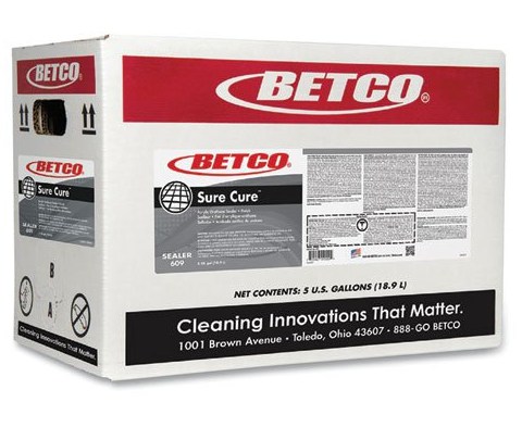 Betco Sure Cure Acrylic and Urethane Stone Floor Sealer - 5 Gallon Box ...