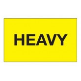 3" x 5" Pre-Printed Labels "Heavy" - Fluorescent Yellow, 500 per Roll