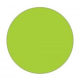 2" Circle Fluorescent Green Blank Circle Inventory Labels