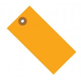 3.75" x 1.875" Orange Tyvek Shipping Tags - Colors