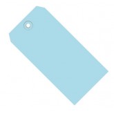 4.75" x 2.375" Light Blue 13 Pt. Shipping Tags - Colors