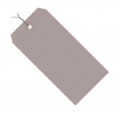 5.25" x 2.625" Gray 13 Pt. Shipping Tags - Colors Pre-Wired