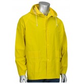 Base35 Premium PVC Jacket with Corduroy Collar - Yellow, Large