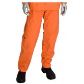 Base35 Premium Hi-Vis 3-Piece PVC/Polyester Rainsuit with Bib Overalls and Corduroy Collar  - Orange, Extra Large