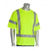 ANSI Class 3 Short Sleeve T-Shirt Lime Yellow - Medium