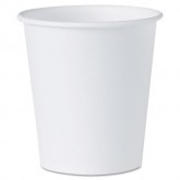 Solo White 3 Ounce Dry Waxed Cold Paper Cup - 100 Count