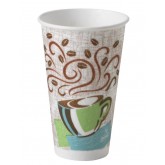Dixie PerfecTouch 16oz Insulated Paper Hot Cups Coffee Haze - 50CT