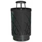 WITT Sawgrass Collection Outdoor Waste Receptacle with Rain Cap - 40 ...