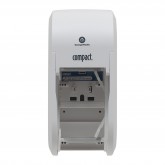 GP Pro 56767A Compact Coreless High Capacity Vertical Double Roll Coreless Tissue Dispenser - White